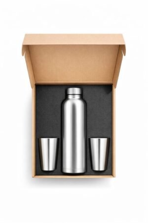 Stainless Steel Bottle & Cup Gift Set